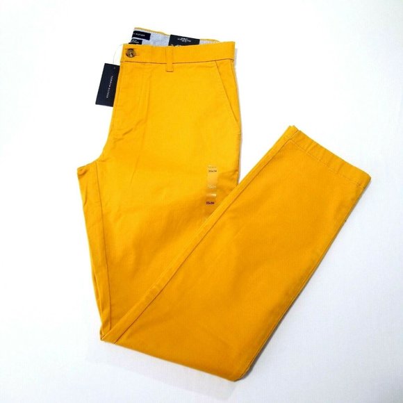 yellow tommy hilfiger pants